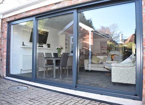 Single double & triple track sliding door